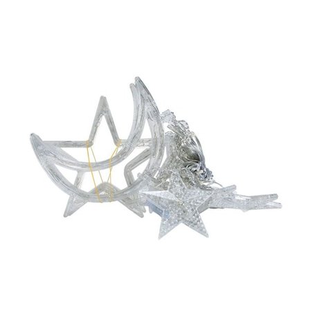 Eventyrlys, krystallkuler Lys eventyrlys med varmt hvitt KLB