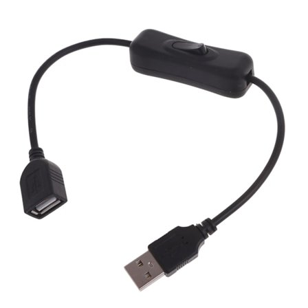USB-kabel med bryter PÅ/AV Kabelforlengelsesvippe for USB-lampe USB-vifte Strømforsyningslinje Slitesterk adapter