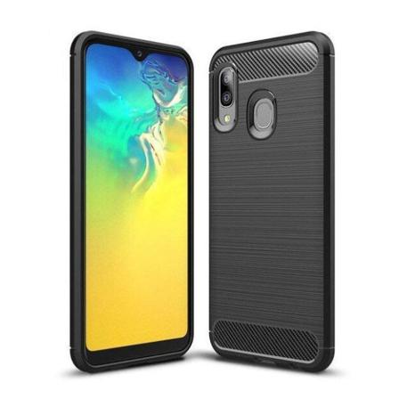 Samsung Galaxy A20e Skal - Anti-impact Carbon Svart