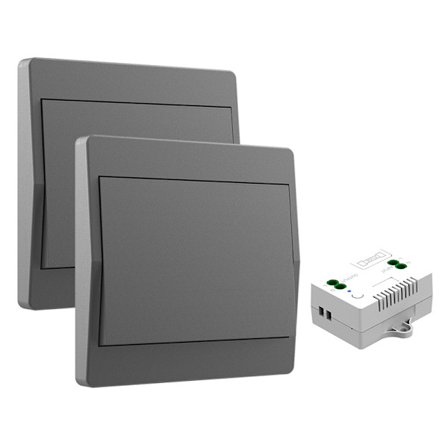 Selvforsynende Trådløst Kontaktsæt – Batterifri & Nem Installation, Radiostyret Belysning