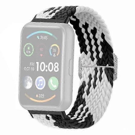 Typ A Justerbart Klockarmband Flätat Elastiskt Armband för Huawei Watch Fit 2