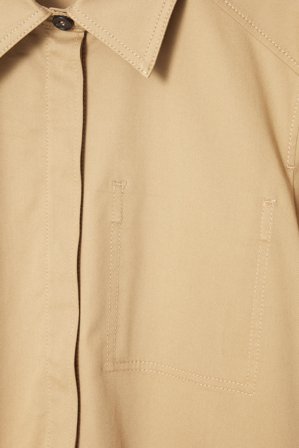 COS Women's Cotton Utility Shirt Dress in Beige