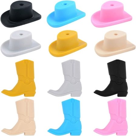 12 stk Cowboystøvler Perler Cartoon Cowboystøvler Dekor Løs