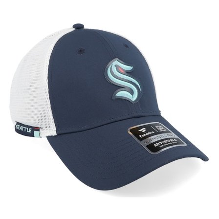 Fanatics - Azul trucker Gorra - Seattle Kraken Authentic Pro Rink T. Navy/White Trucker @ Hatstore