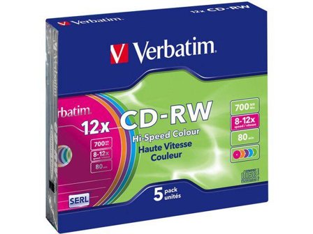 Verbatim DataLifePlus Hi-Speed - CD-RW x 5 - 700 MB - lagringsmedier