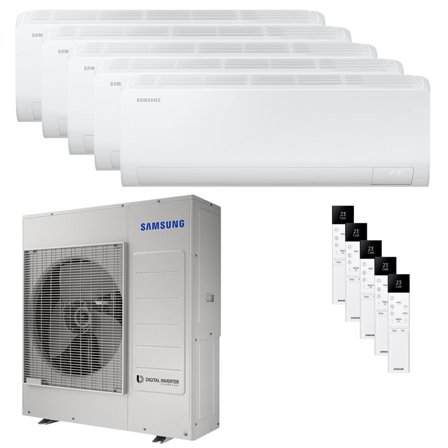 Condizionatore Samsung Cebu S2 penta split 7000+7000+7000+7000+7000 BTU inverter A++ wifi unità esterna 10 kW