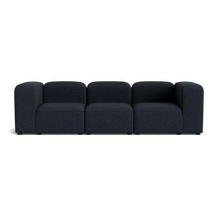 Milo 3 personers sofa - Loop Mørkeblå - 270x100x72 - Sofa, 3 personers sofa