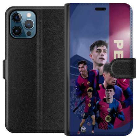 Kompatibelt Plånboksfodral till Apple Apple iPhone 12 Pro Max Pedri Barcelona Spanien fotboll mittfältare ung talang snabb teknik kreativ spelförde