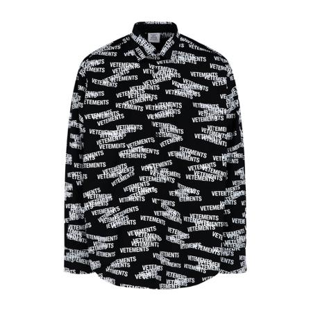 Vetements, Casual Shirts Zwart, Heren, Maat:S