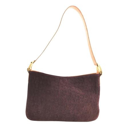 Celine Vintage Celine Purple Suede Shoulder Taske Lilla, Herre Vintage Tasker, Størrelse: ONE Size