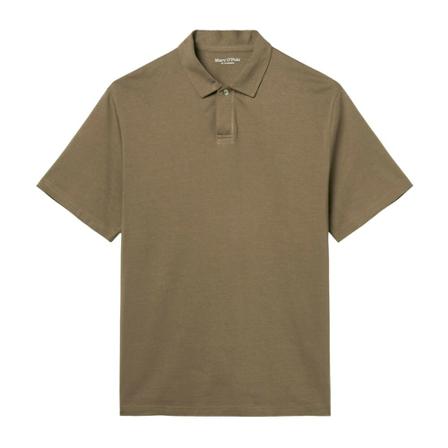 Marc O'Polo, Relaxed short sleeve polo shirt Brązowy, Mężczyzna, Rozmiar: XL
