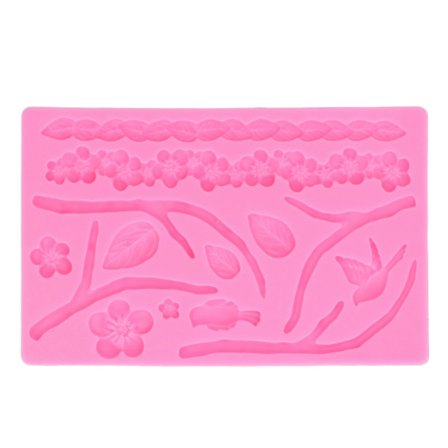 Silikone Blomsterformet Kageform - Fødevaregodkendt Materiale til DIY Muffins, Fudge, Brød, Chokolade