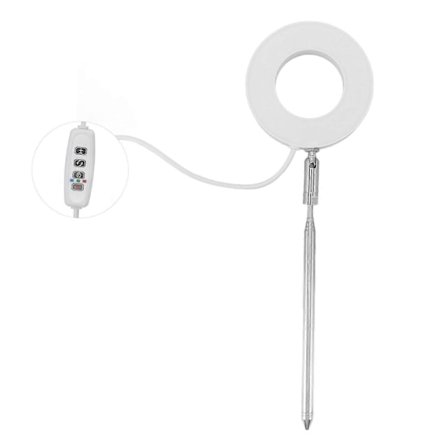 Växtlampor Ängelringform Fullspektrum USB LED Halo Växtlampa för Inomhusväxter