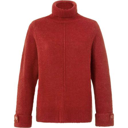 Yaya, Turtle neck rib stitch sweater lava falls red Rood, Dames, Maat:L,elastan