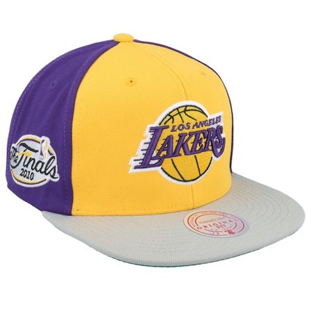 Mitchell & Ness - NBA Gelb Snapback Cap - Los Angeles Lakers Block Out Purple Snapback @ Hatstore