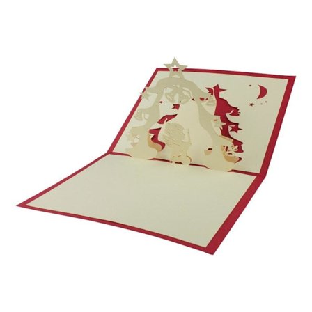 Skicka en speciell julhälsning med handgjorda Pop-Up julkort