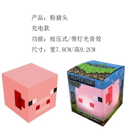 NYTT minecraft Steve Light Up creeper LED Night desktop Light Luminous Toys creeper modell Toy Torch Handhållen&Väggfäste barngåva