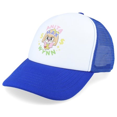 Iconic - Blå trucker Caps - Anita Max Wynn Foam Bright Royal/White Trucker @ Hatstore