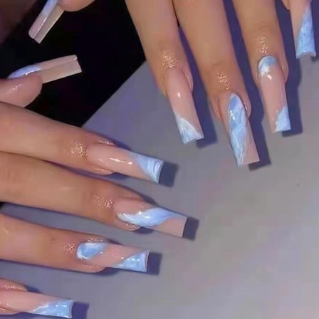 Long Water Pipe Fake Nails Tekokynnet W2 W2