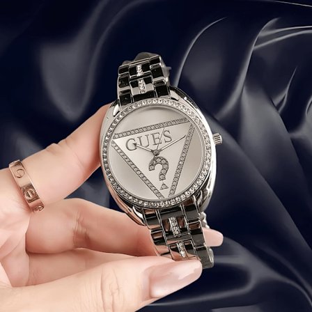 Triangulär vattentät stål klocka