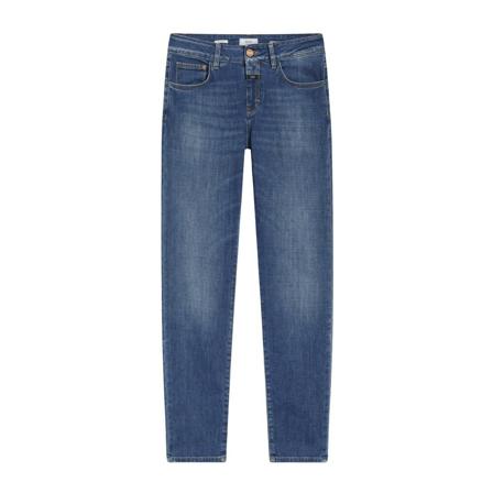 Closed Cropped Jeans , Blauw , Dames , Maat: W27