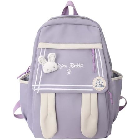 ryggsäck med kaninöron med estetik skolmaterial Indie bärbar bokväska
