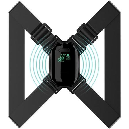 1 musta älykäs ryhdin korjaaja, säädettävä ryhti