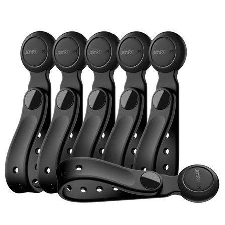 Joyroom magnetiska kabelband – 6-pack, svart