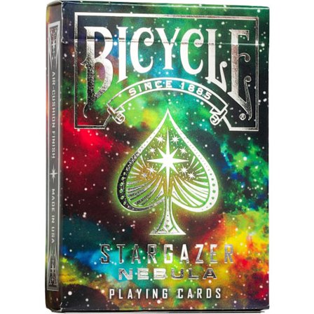 KZQ-Bicycle Stargazer Nebula -pelikortit, Standard Index, pokerikortit, avaruuskortit, premium-pelikortit, ainutlaatuiset pelikortit, 1 pakka, musta