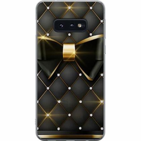 Samsung Galaxy S10e Genomskinligt Skal Gyllene Rosett