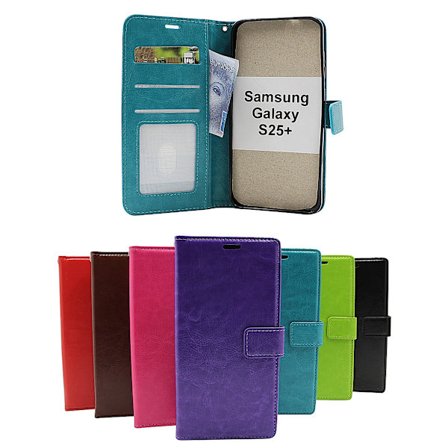 Crazy Horse Samsung Galaxy S25+ Plånboksfodral