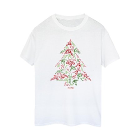 Marvel Dam/Damer Avengers Julgran Bomull Boyfriend T-shirt