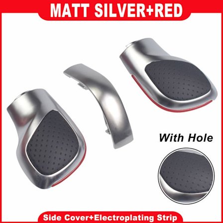 Röd/Blå Bil Växelspak Knopp Spak Krom Matt För VW Golf 6 7 R GTI Passat B7 B8 CC R20 Jetta MK6 GLI DSG Kåpa Emblem-Alternativ 2