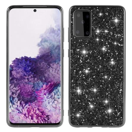 Samsung S20 Skal Glitter Svart Svart