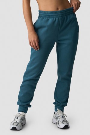 ICANIWILL - Everyday Tapered Sweatpants Light Faded Teal - Housut - Naiset - Treenivaatteet ICIW:ltä