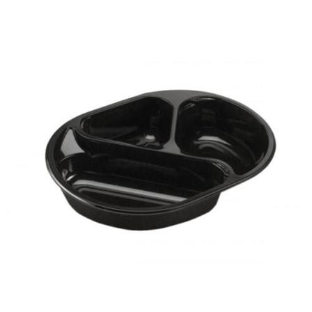 Bakke 3-rum 210/295/450 Ml 238x176x45 Mm Oval Cpet Sort,240...