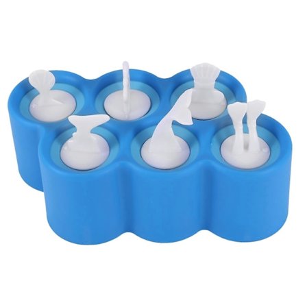 6 Fisk Traditionella Isformar, 6 Frys Roliga Att Äta /Clownfisk/Bläckfisk/Dykare/ Form Valfisk Isform (1 ST)