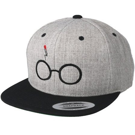 Period - Grå snapback Kasket - Harry Grey/Black Snapback @ Hatstore