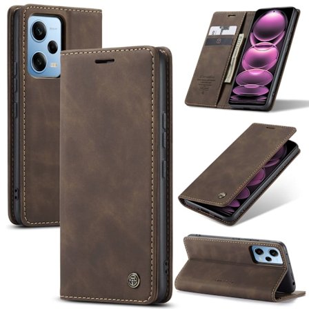 CaseMe Xiaomi Poco X5 Pro / Redmi Note 12 Pro / Note 12 Pro Speed Vintage Fodral - Kaffe