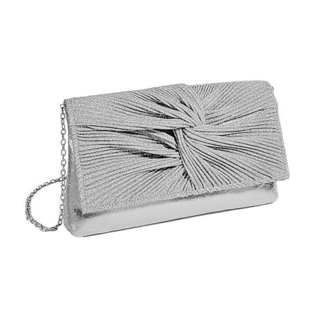 Kvinnors båge Flap Evening Bag Glitter Clutch Handväska Shoulder Crossbody Väskor