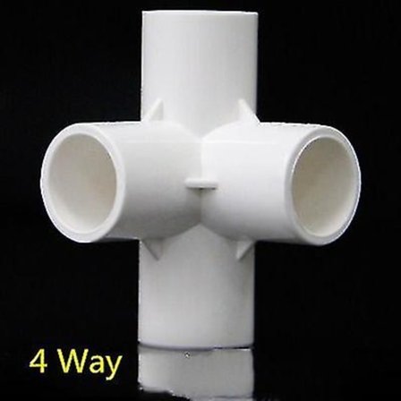 PVC Rørkoblingsledd 3 4 5 6 Veis Slangesplitter 20-50mm Hagevanning Vannrør Fittings Koblingsadapter DIY Hyllekobling