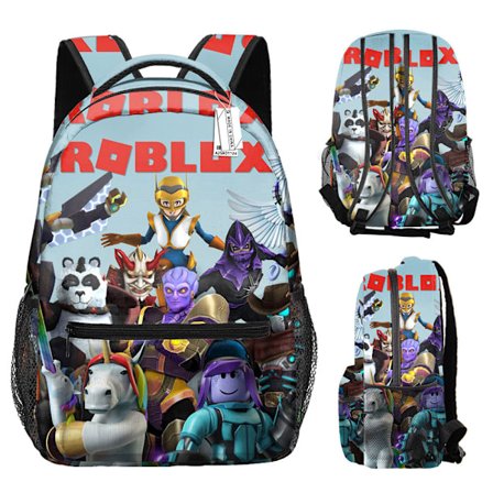 Roblox ryggsäck tryckt ryggsäck My World ryggsäck tecknad anime barnryggsäck-YX016