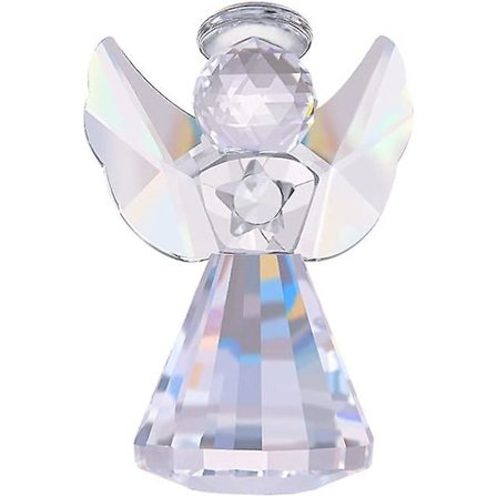 Kristallängel Figur Dekorativ Klar Glas Heminredning Ornament Samlarobjekt Present Till Barn