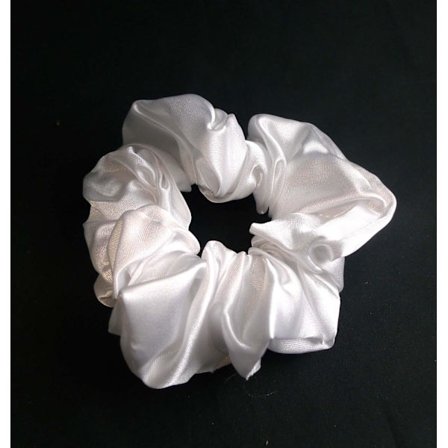 Vit Scrunchie i Polyester