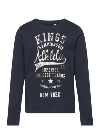 Nkmvictor Ls Top R1 T-shirts Long-sleeved T-shirts Blå Name It*Betinget Tilbud