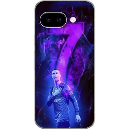Kompatibelt Mobildeksel til Google Google Pixel 9a Ronaldo 7 - Fotballlegenden i Aksjon for Fans