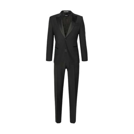 Boss Suit Sets Sort, Herre Jakkesæt, Størrelse: M