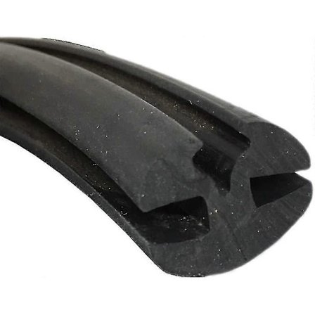 Gummilist for bil, varebil, buss, frontrute, vindu, 6 mm til 6 mm med fyllstripeinnlegg - QH