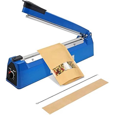 400 mm 16 Manuel Impuls Varmeforseglingsmaskine Bærbar Madfilmforseglingsmaskine Håndtryksforsegler Impuls Varmeforseglingsmaskine til Mylar-pose Pp-