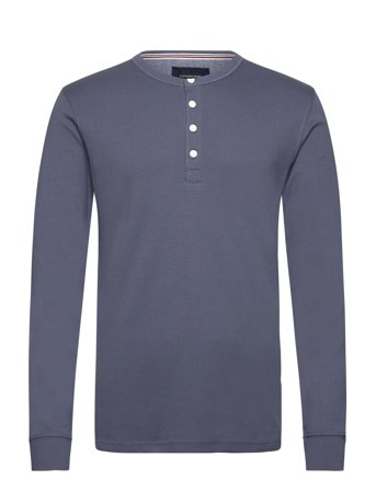 Lindbergh | Solid Gradad W Contrast Fabric L/S | L